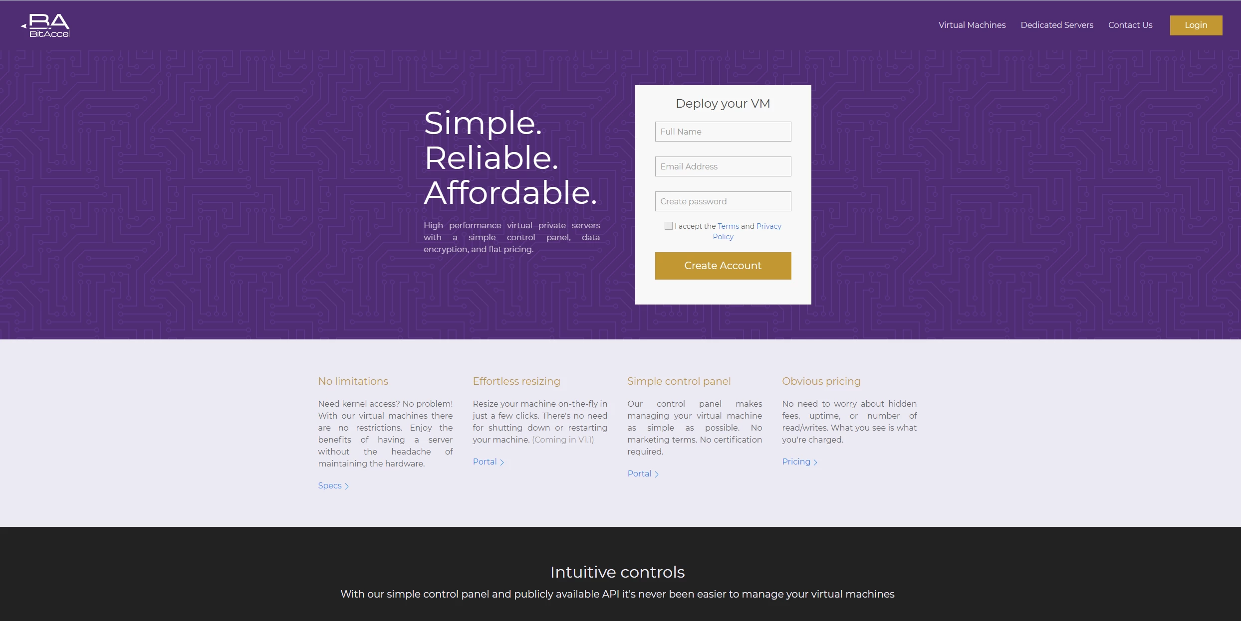 BitAccel.com – 可配置 KVM 虚拟机，每月 7 美元起