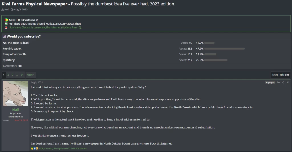 kiwifarms 约书亚·穆恩