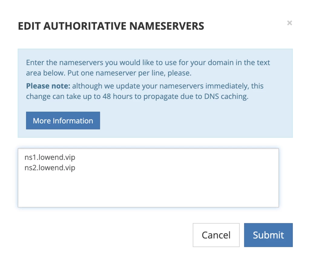 Porkbun NSD Glue Records