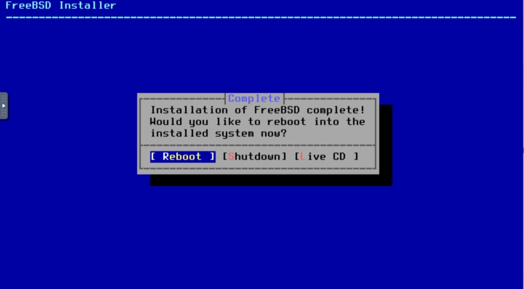 FreeBSD Reboot