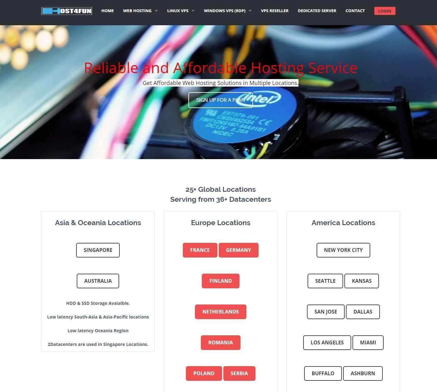 Host4Fun – 2GB VPS，运行 KVM，每月仅需 7 美元，在全球 21 个不同地点提供服务！