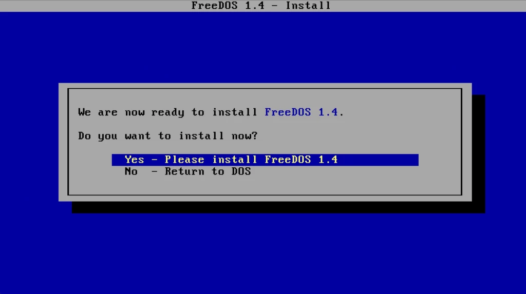 FreeDOS 1.4