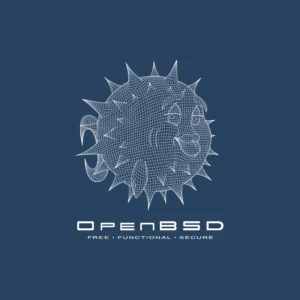 OpenBSD Wireframe Puffy