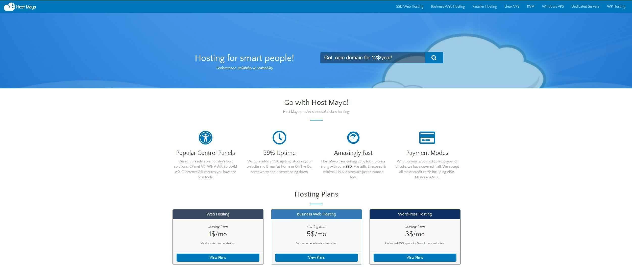 Host Mayo - 1GB KVM VPS，每月仅需 2.50 美元起，另有 2GB 和 3GB 选项可供选择！