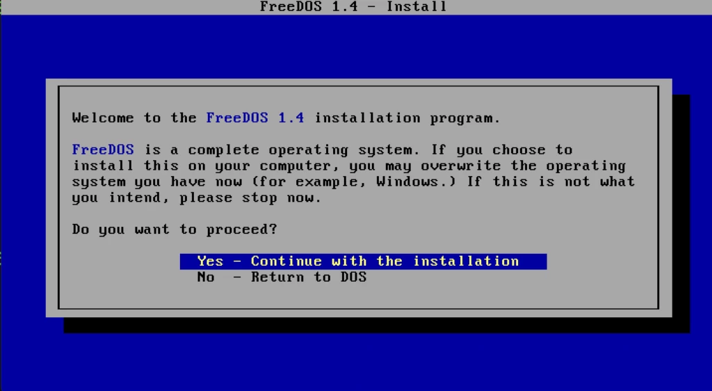 FreeDOS 1.4