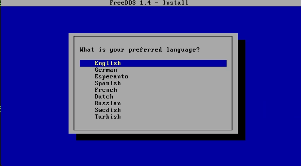 FreeDOS 1.4