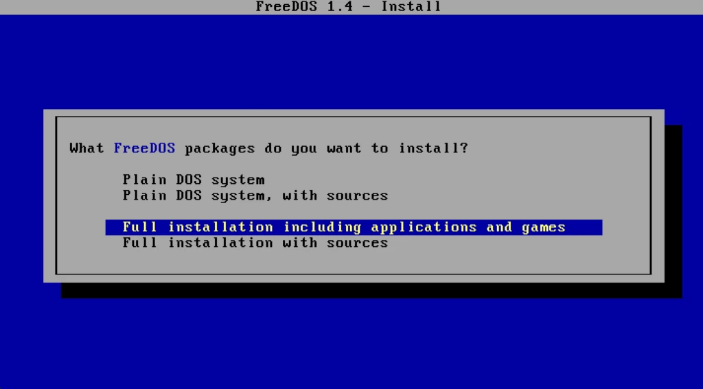 FreeDOS 1.4